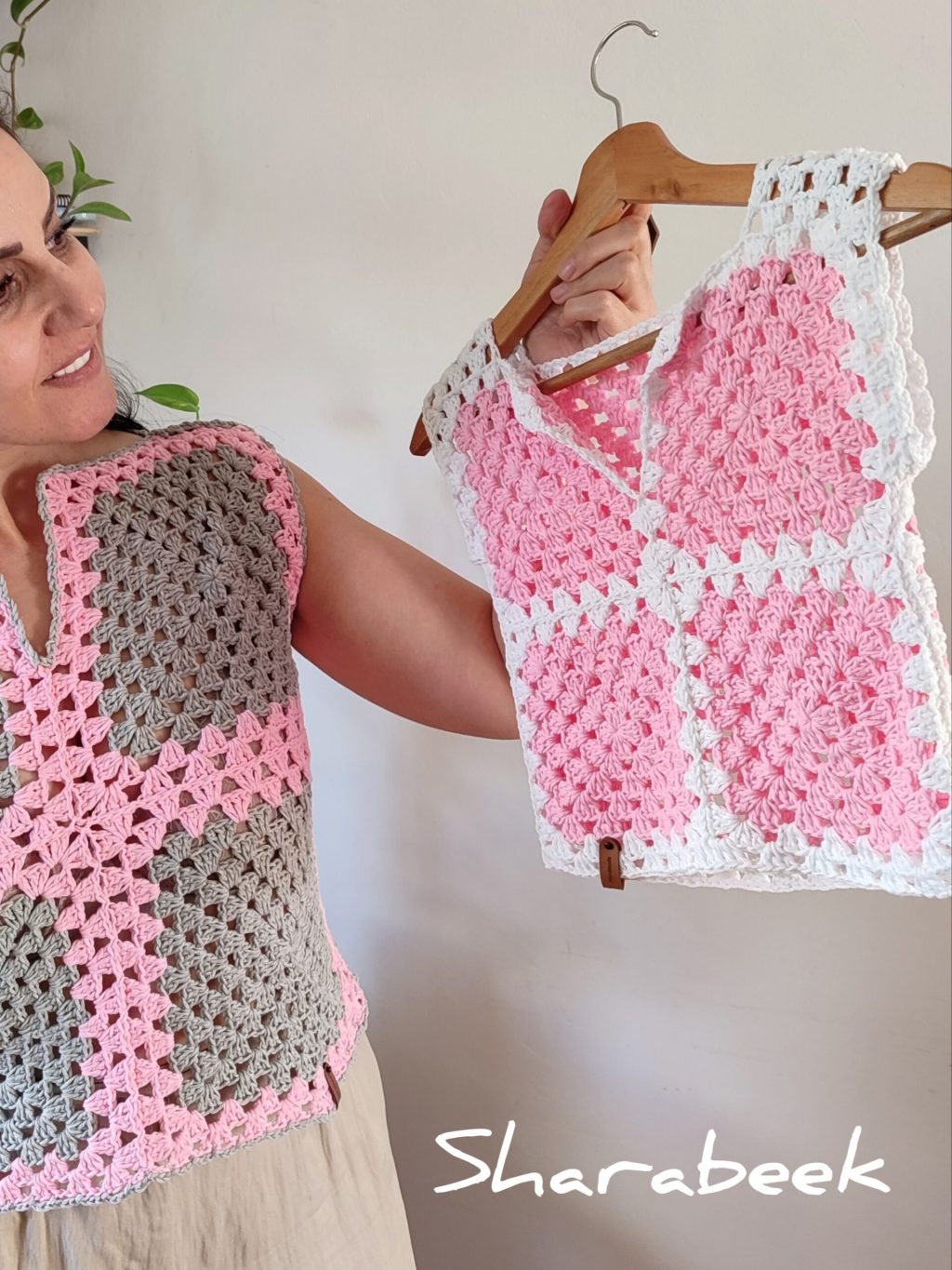 Top d’été. Rose et&nbsp;Balnc