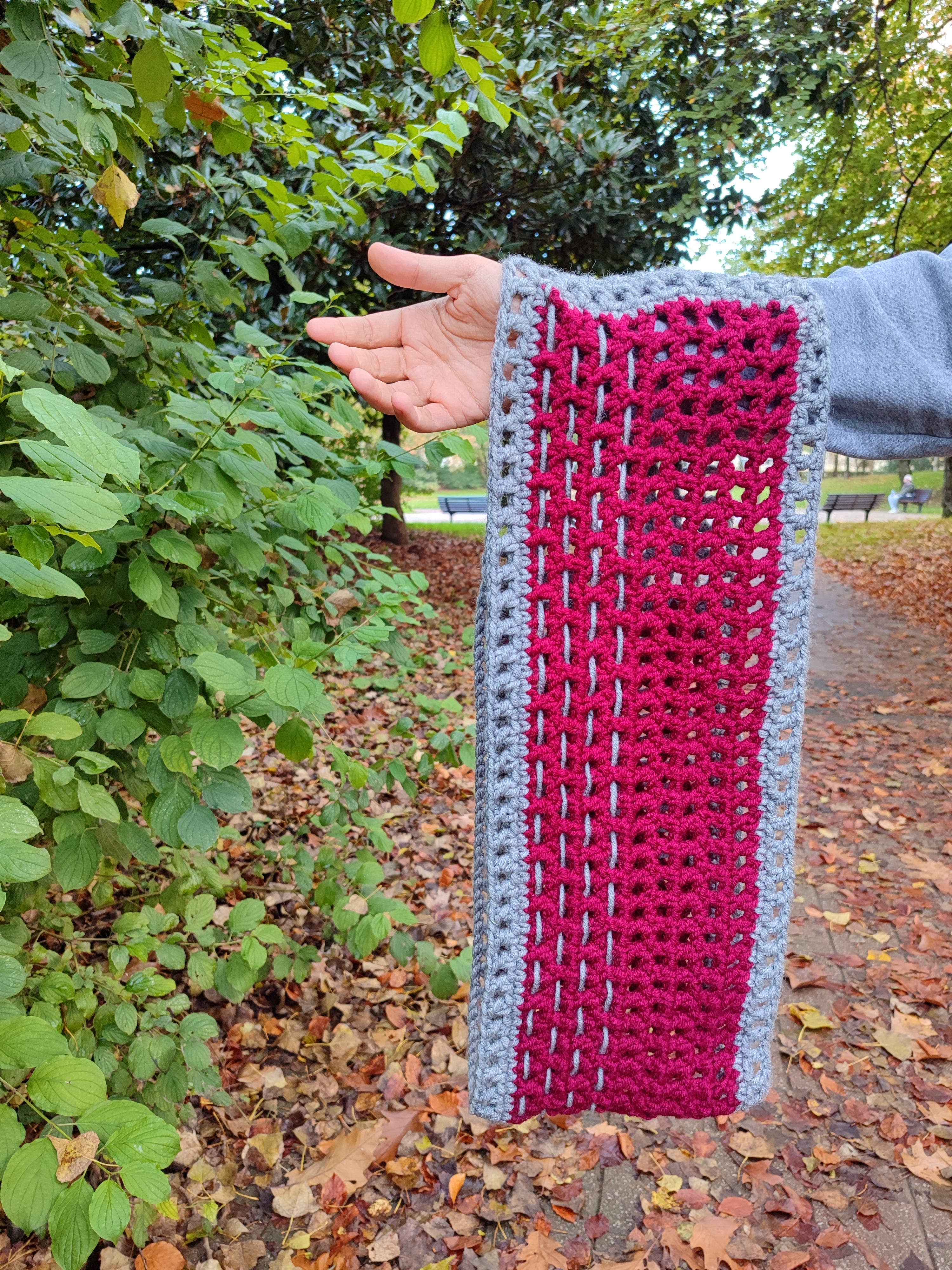 Snood. Bordeaux